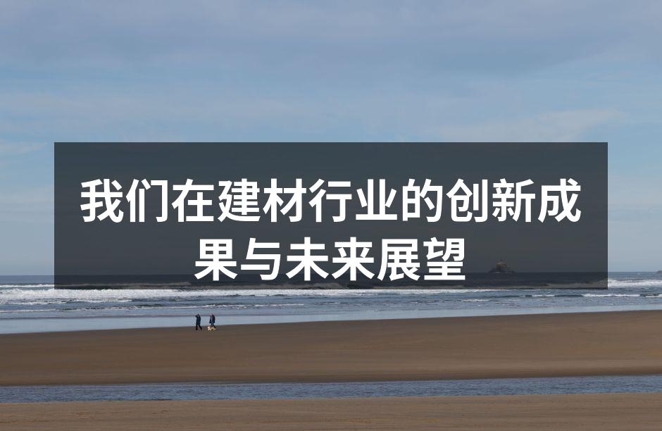 我们在建材行业的创新成果与未来展望